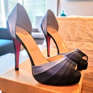 Christian Louboutin 35.5 Armadillo 120 Crepe Satin